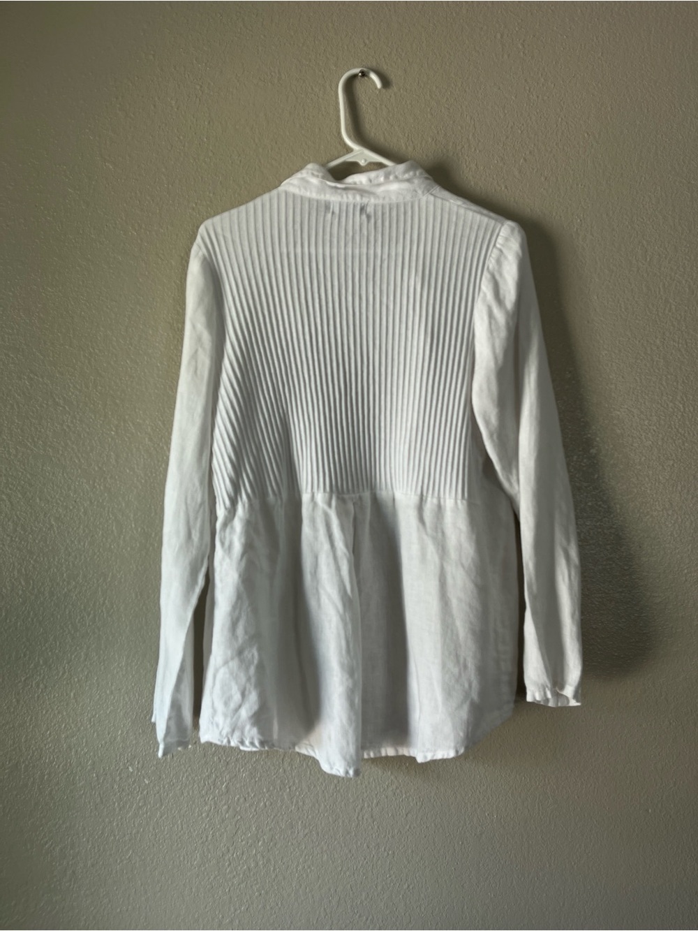 Fenini White Ribbed Button-Up Shirt - Picture 7 of 11